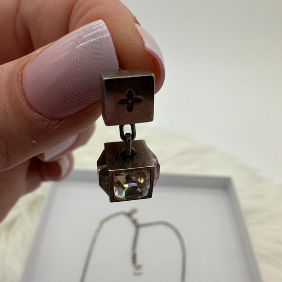 Louis Vuitton Pre-Loved Dice Jewelry Necklace and Earrings with LV Pouch - Picture 2 of 11